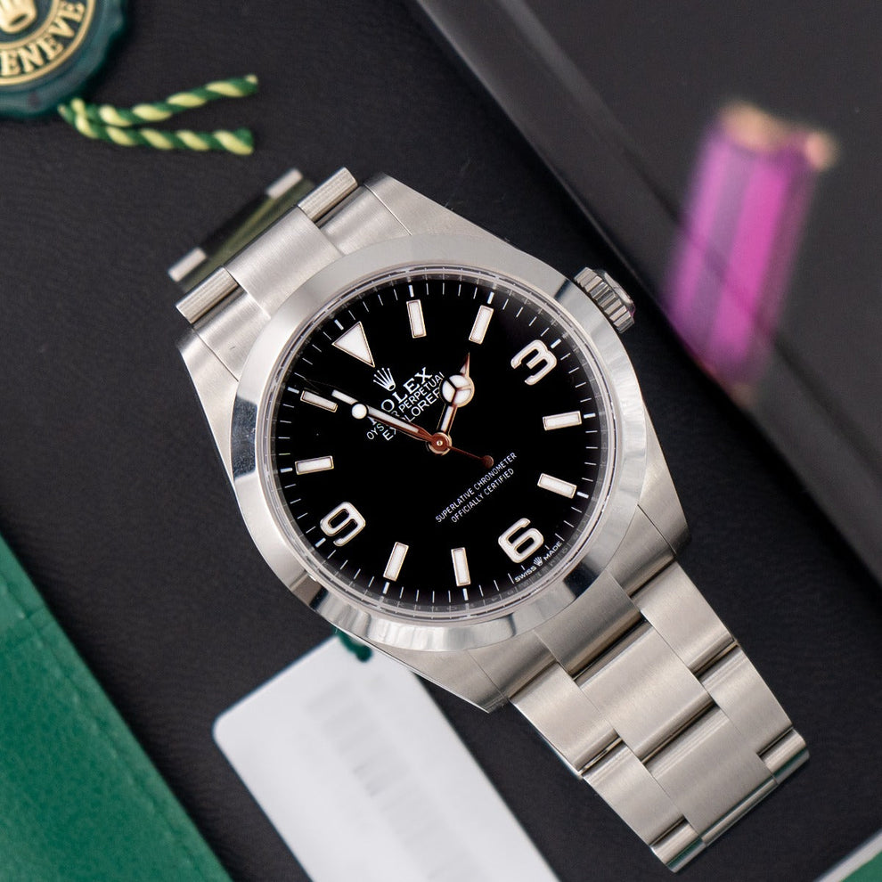 Rolex Explorer Black 224270 Oyster Bracelet Black Dial Stainless Steel 2024 Unworn Condition Smooth Bezel 40 Mm Mechanical Watch - product image from Imp...