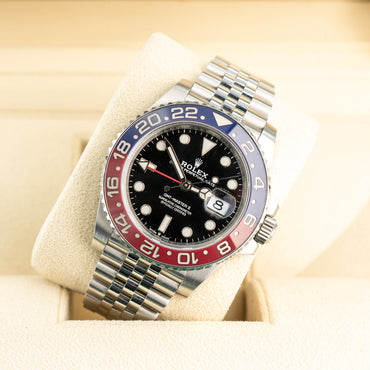 Rolex Gmt-master II 2022 Pepsi Jubilee Bracelet Black Dial Stainless Steel 2022 Immaculate Condition Gmt/dual Time 40 Mm - product image from Imper...