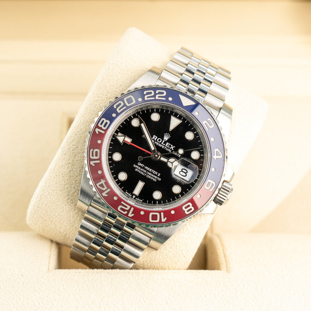 Rolex Gmt-master II 2022 Pepsi Jubilee Bracelet Black Dial Stainless Steel 2022 Immaculate Condition Gmt/dual Time 40 Mm - product image from Imper...