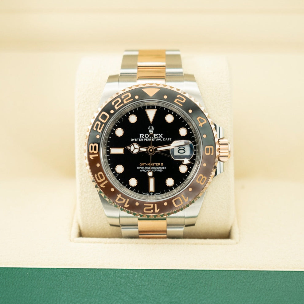 Rolex Gmt-master II 2024 Root Beer Oyster Bracelet Black Dial Stainless Steel 2024 Immaculate Condition Gmt/dual Time 40 Mm - product image from Im...