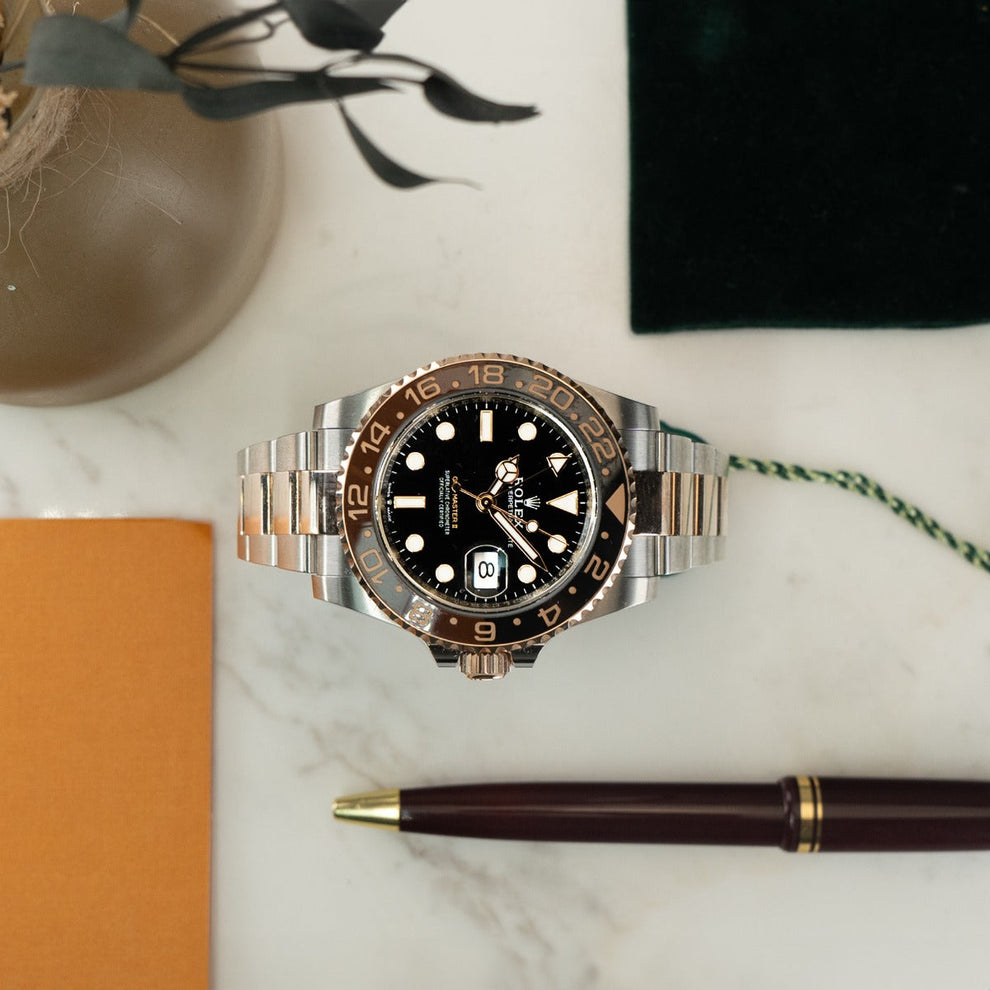 Rolex Gmt-master II 2024 Root Beer Oyster Bracelet Black Dial Stainless Steel 2024 Immaculate Condition Gmt/dual Time 40 Mm - product image from Im...