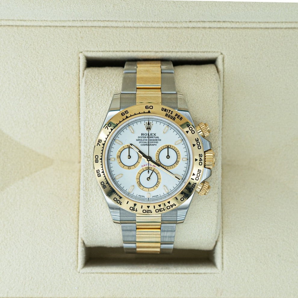 Rolex Daytona White 126503 Oyster Bracelet White Dial Stainless Steel 2024 Unworn Condition Fluted Bezel 40 Mm Mechanical Watch - product image from Impe...