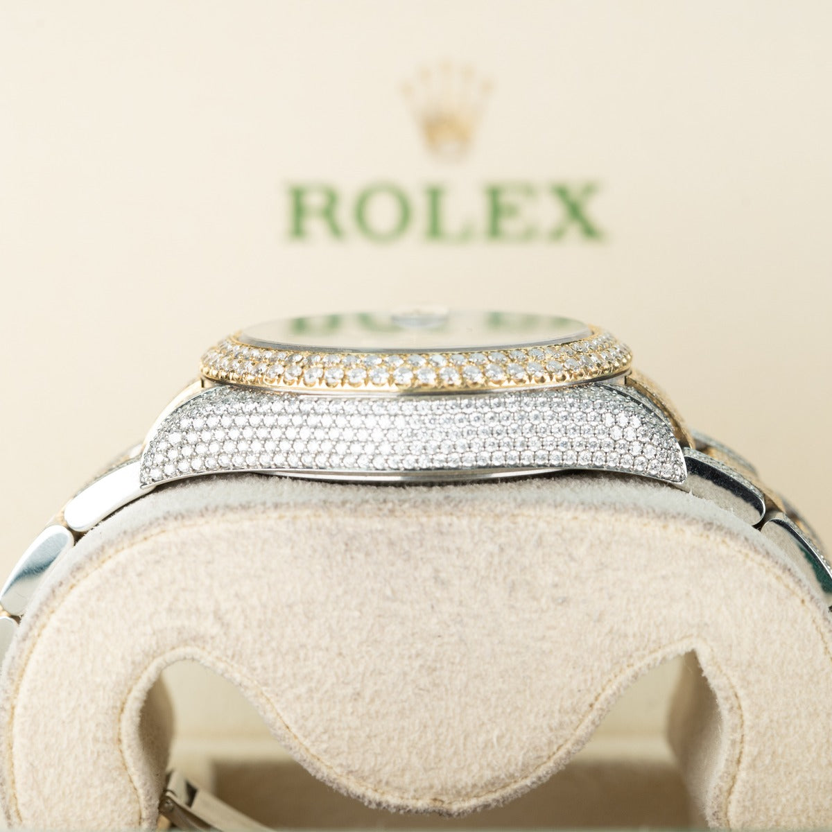 Rolex Sky-Dweller 326933 Diamond Two Tone Oyster Bust Down