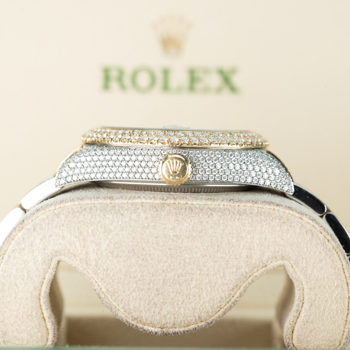 Rolex Sky-Dweller 326933 Diamond Two Tone Oyster Bust Down