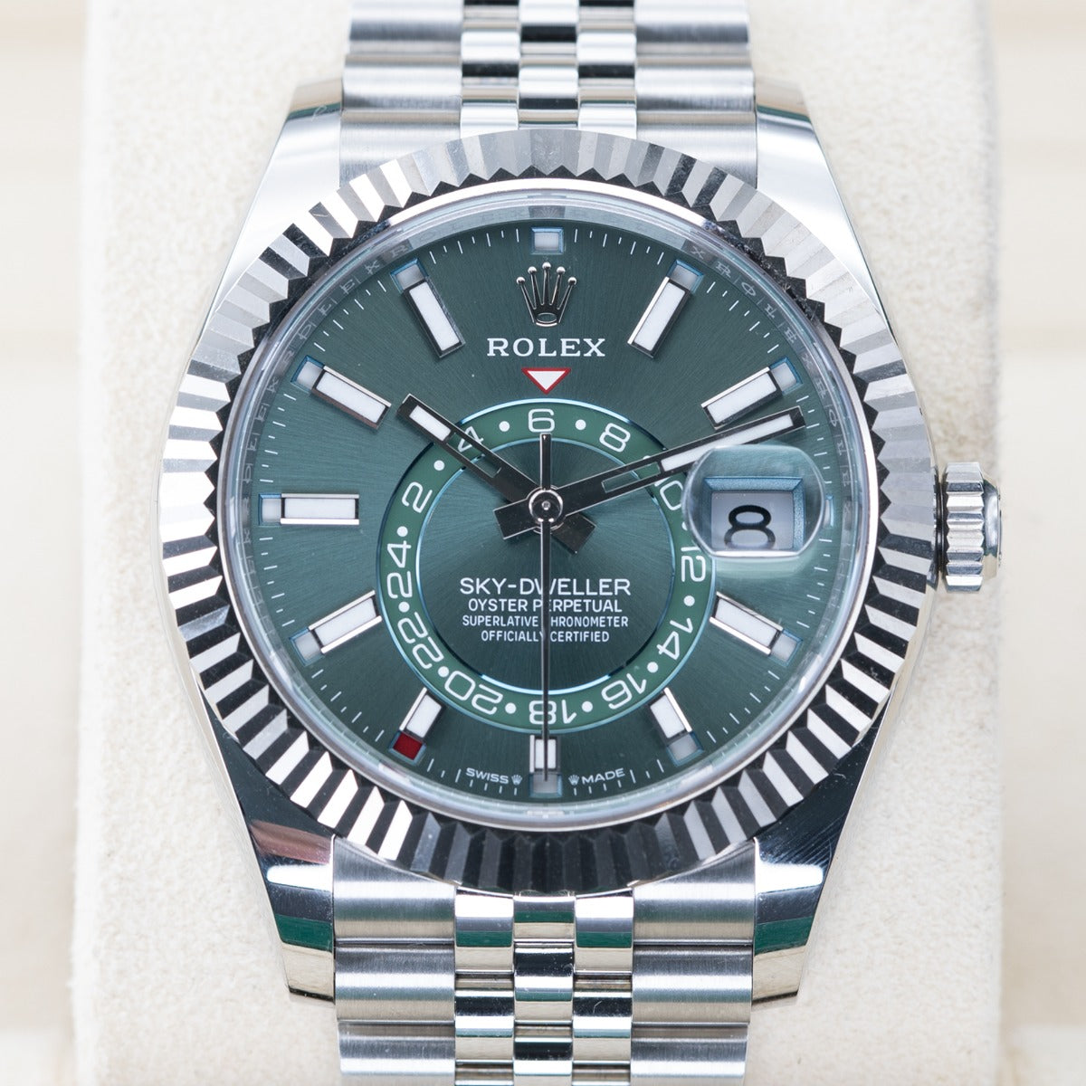 Rolex Sky-Dweller 336934 Green Dial Jubilee Bracelet 2024