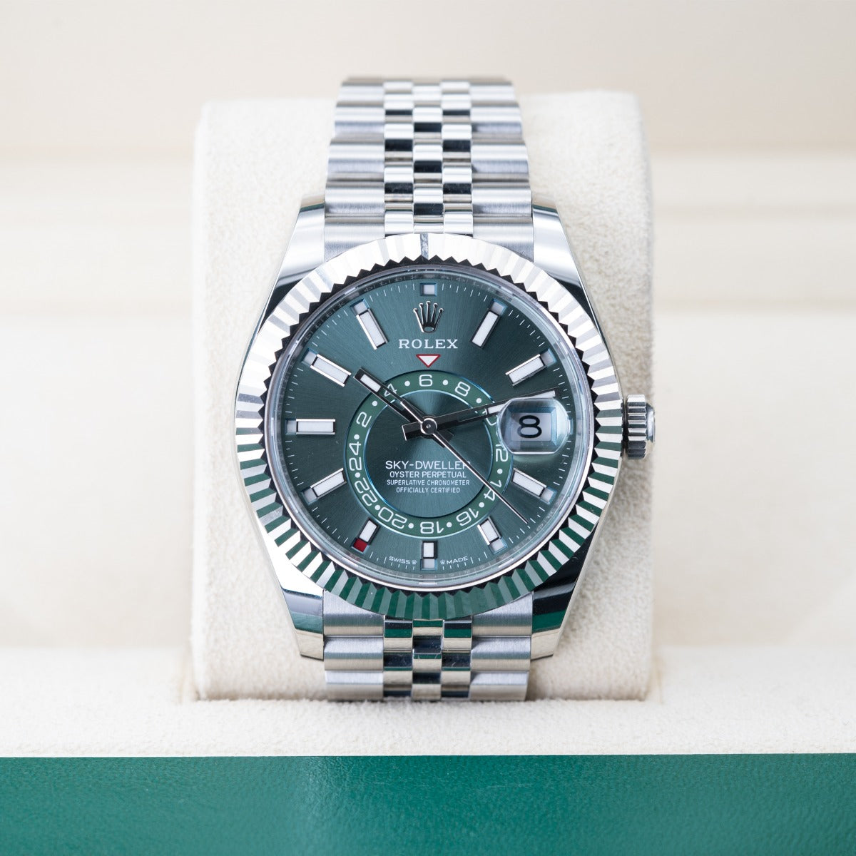 Rolex Sky-Dweller 336934 Green Dial Jubilee Bracelet 2025
