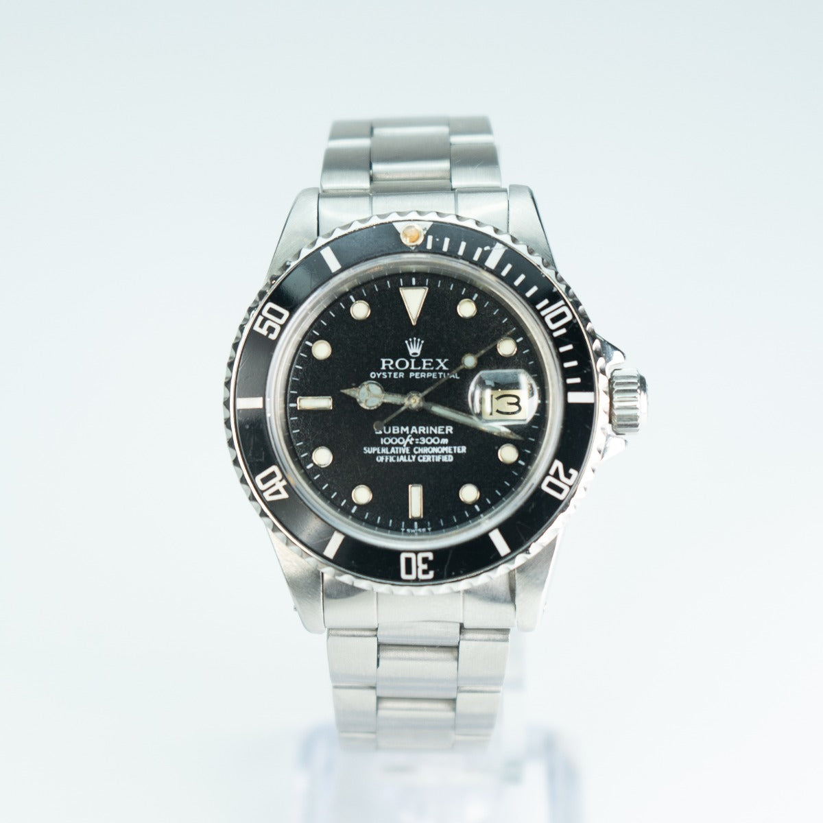 Rolex Submariner Date 16800 Tropical Gilt Black Dial 1979