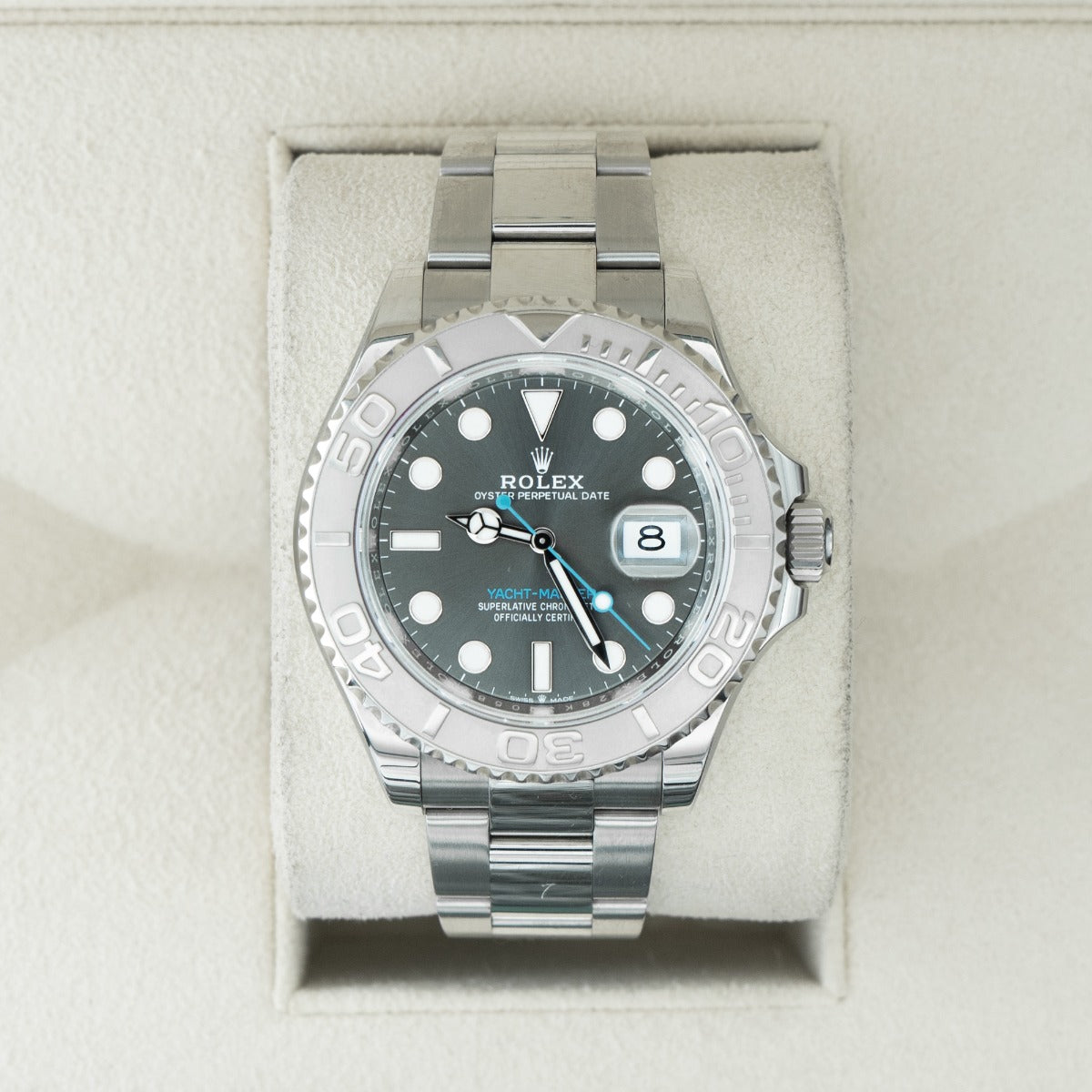 Rolex Yacht-master 40 126622 Oyster Bracelet Rhodium Dial Stainless Steel 2023 Unworn Condition Fluted Bezel 40 Mm Mechanical Watch - product image from ...