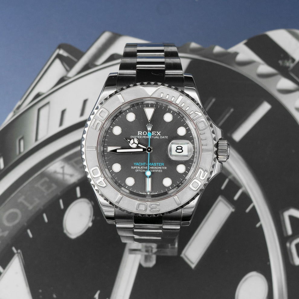 Rolex Yacht-Master 40 reference 126622, rhodium dial, Oyster bracelet and platinum 60-minute bezel, 2024