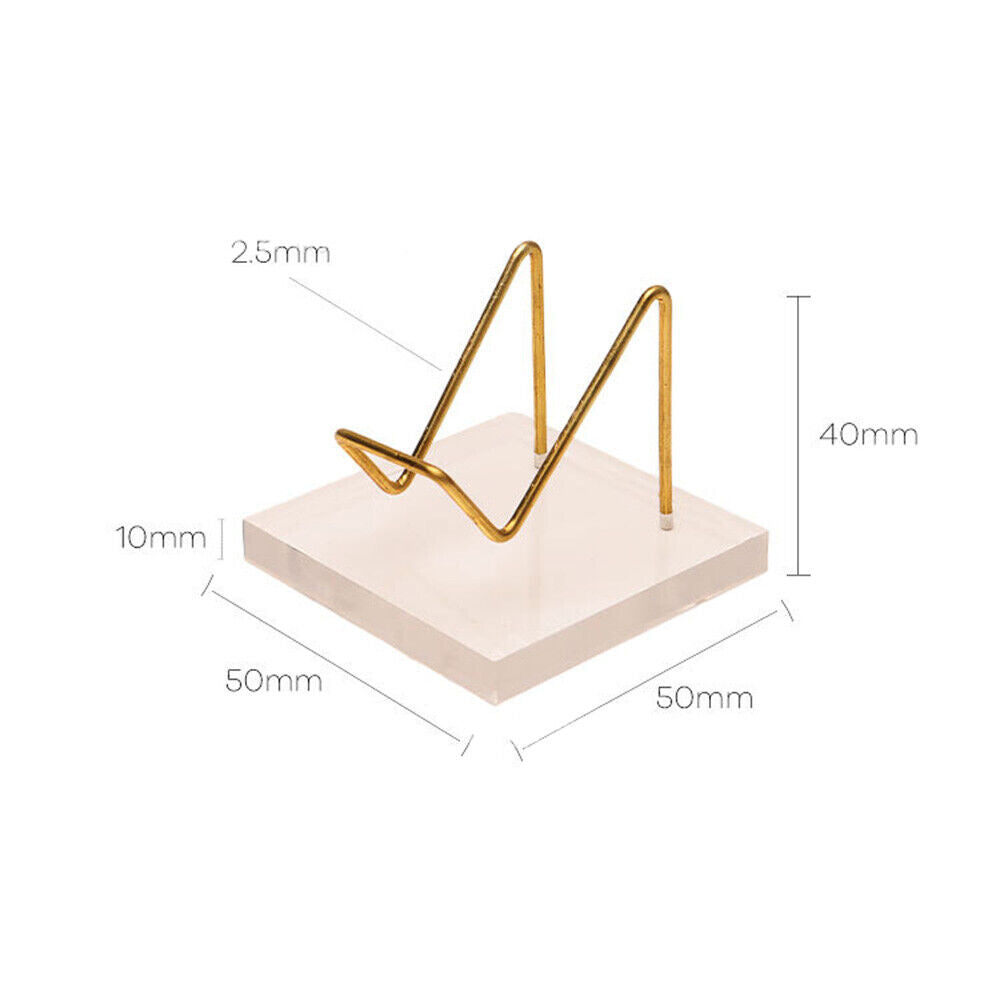 Crystal Display Transparent Stand Easel Rack for Minerals Crystal Holder Support