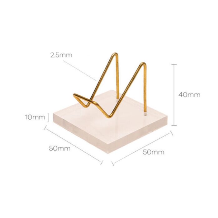 Crystal Display Transparent Stand Easel Rack for Minerals Crystal Holder Support