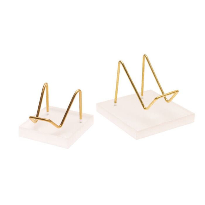 Crystal Display Transparent Stand Easel Rack for Minerals Crystal Holder Support