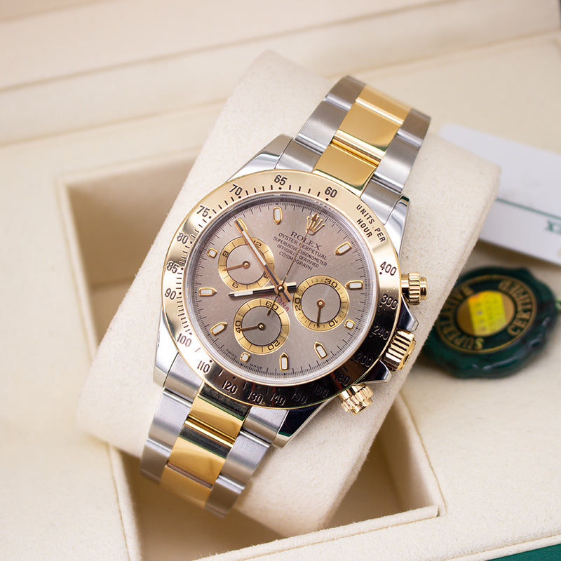 Rolex Daytona Silver 116523 Brown Dial Unworn Condition Mechanical Watch - product image from Imperial Time UK Ltd
