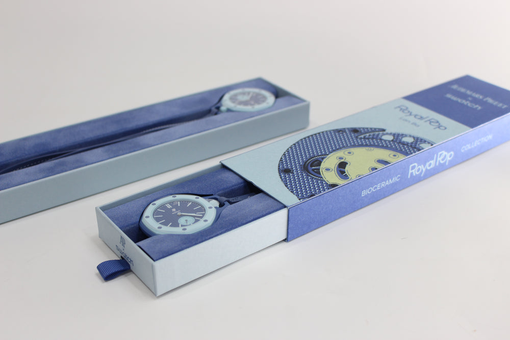 Swatch x Audemars Piguet Royal Pop LÀN BA SSX03L100N front view