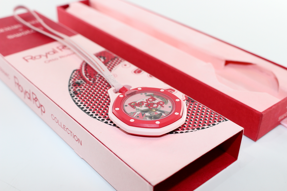 OTTO ROSSO hand-wound SISTEM51 sapphire caseback
