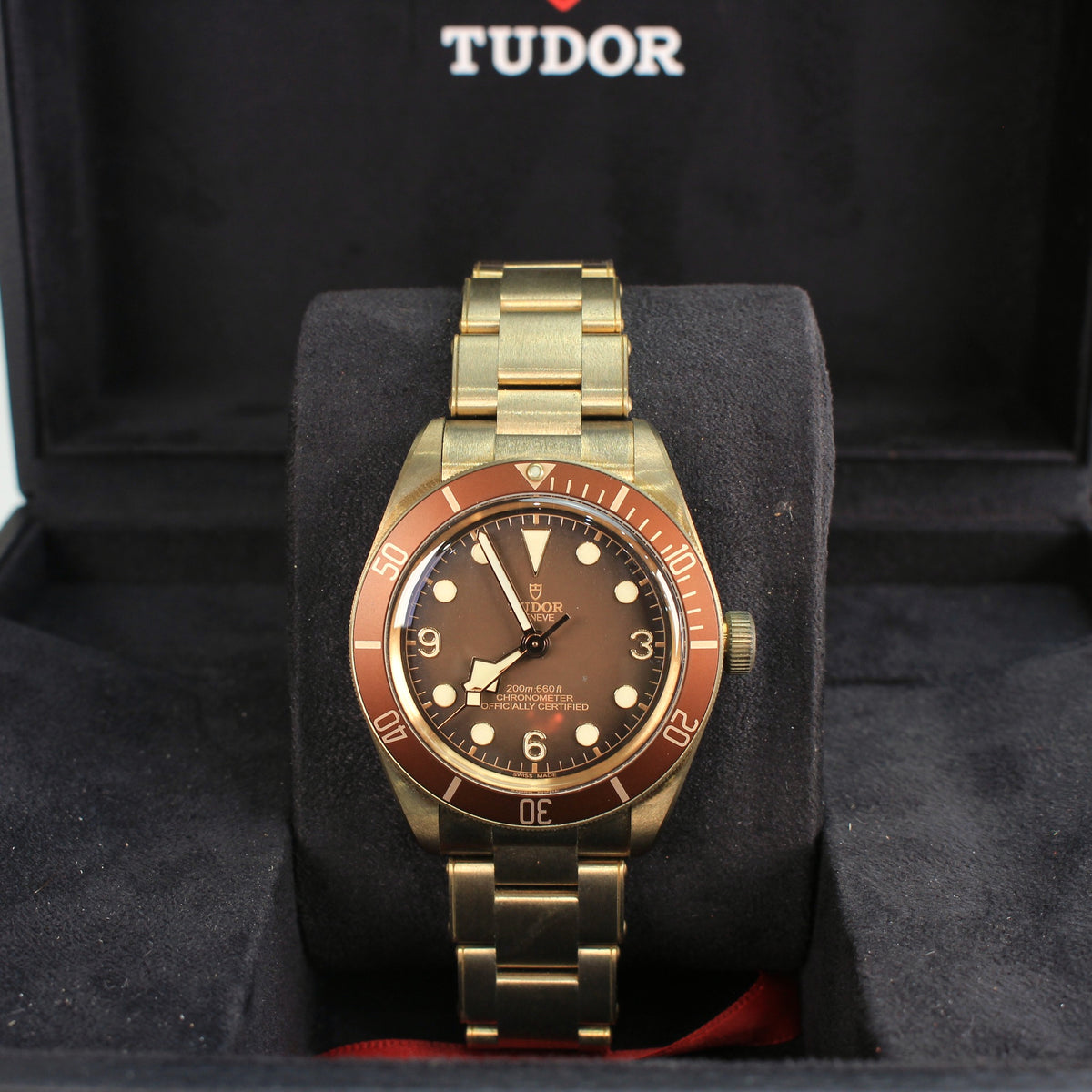 2022 Tudor Black Bay 58 Bronze 79012M front dial and bronze bracelet