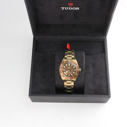 Tudor Black Bay 58 Bronze 79012M displayed in open presentation box