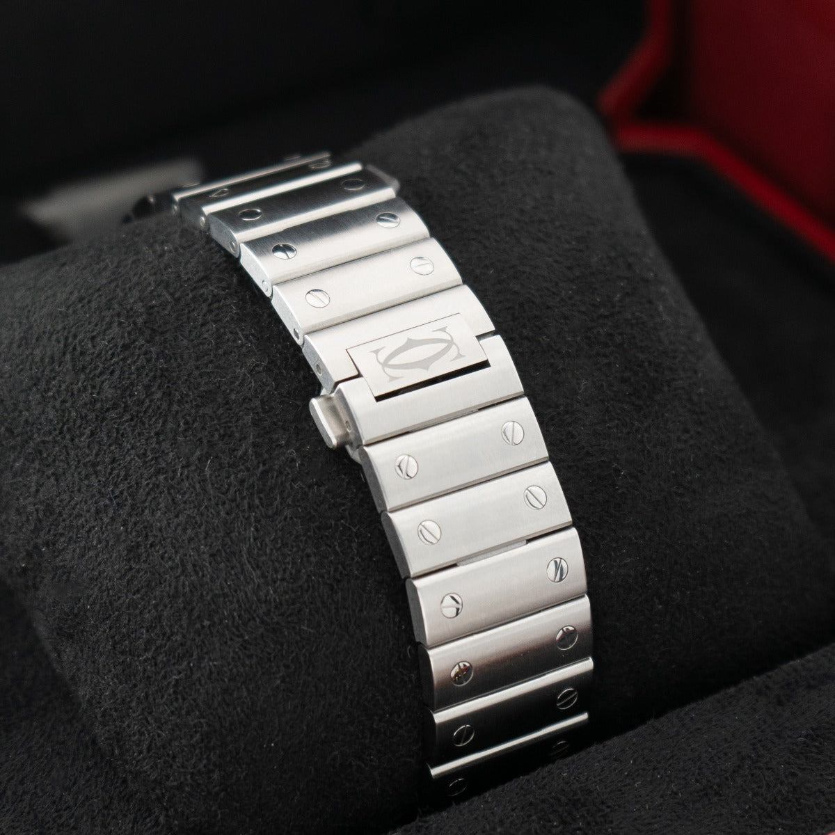 Cartier Santos WSSA0065 Large Brown Dial 2024 Below RRP Interchangeable Leather Strap