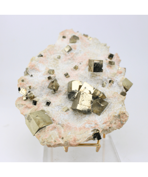 Pyrite On Matrix Naturally Terminated Cubes Navajun Spain 767g