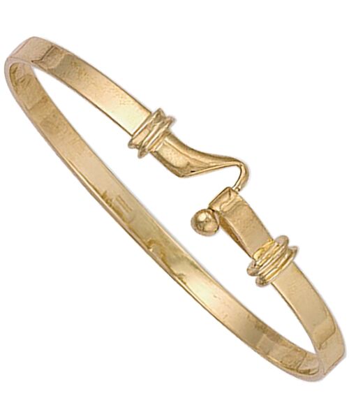 Yellow Gold Hook Bangle