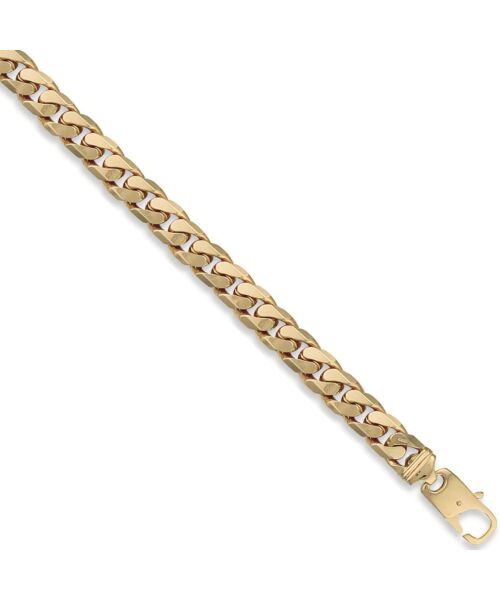 Yellow Gold 11mm Tight Link Curb Bracelets