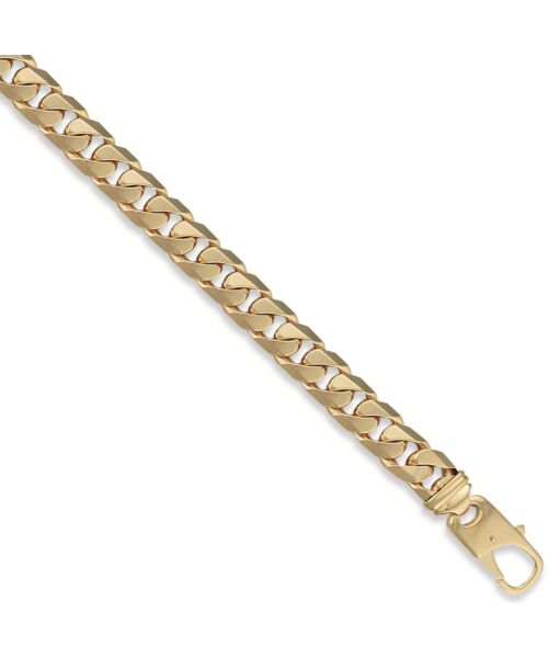 Yellow Gold 12mm Tight Link Curb Bracelets