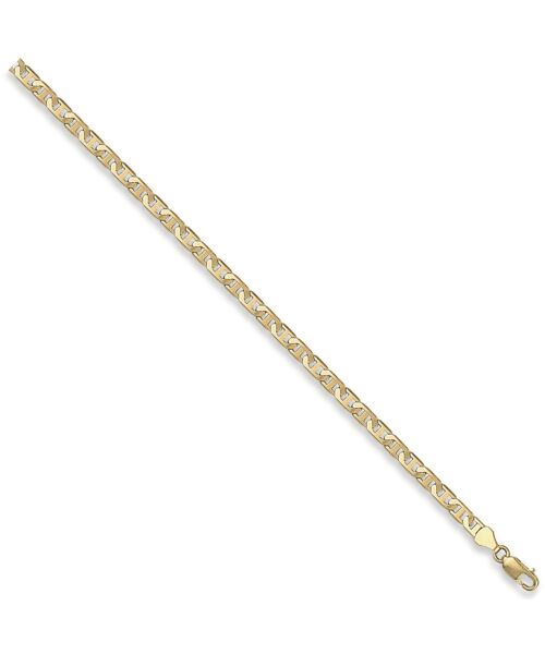 Yellow Gold 4.4mm Flat Anchor Chain