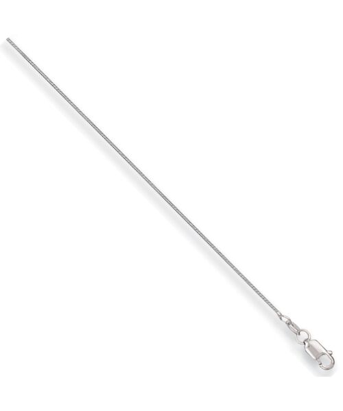 White Gold 0.9mm Round Snake Chain