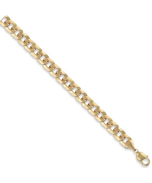 Yellow Gold 10mm Flat Curb Chain