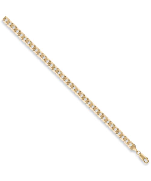 Yellow Gold 5.5mm Flat Curb Chain