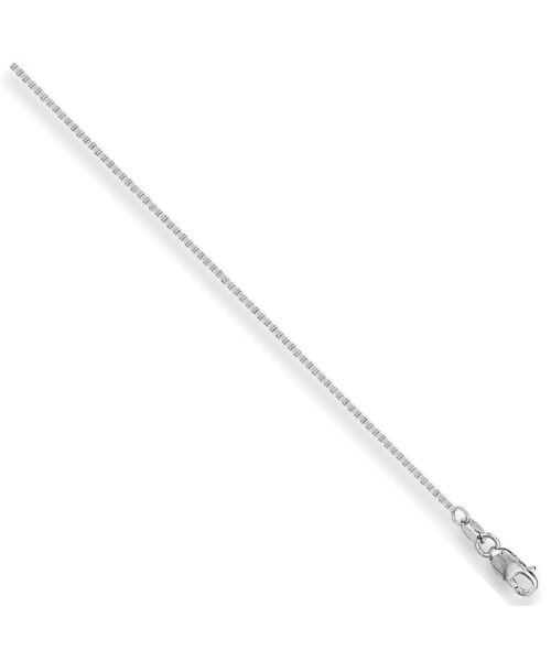 White Gold 0.9mm Box Chain