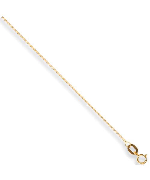 Yellow Gold 0.8mm Traditional Classic Curb Chain