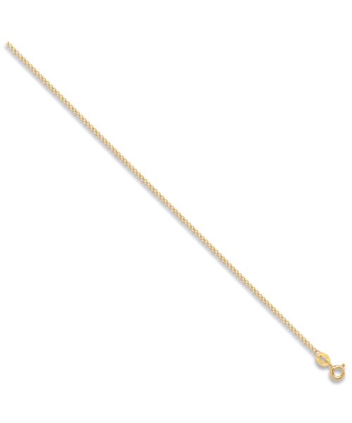 Yellow Gold 1.5mm Classic Hollow Curb Chain