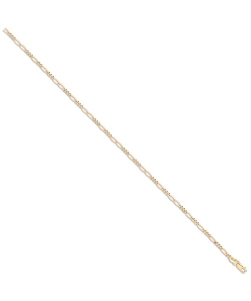 Yellow Gold 2.2mm Hollow Figaro Chain