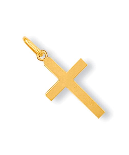 Yellow Gold Plain Cross CX0002