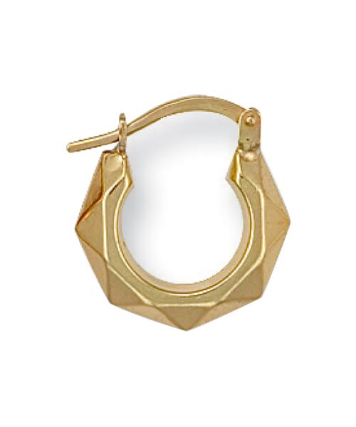 Yellow Gold 13mm Fancy Creoles ER0164