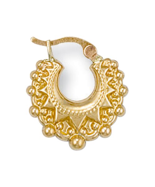 Yellow Gold Fancy Creoles ER0286