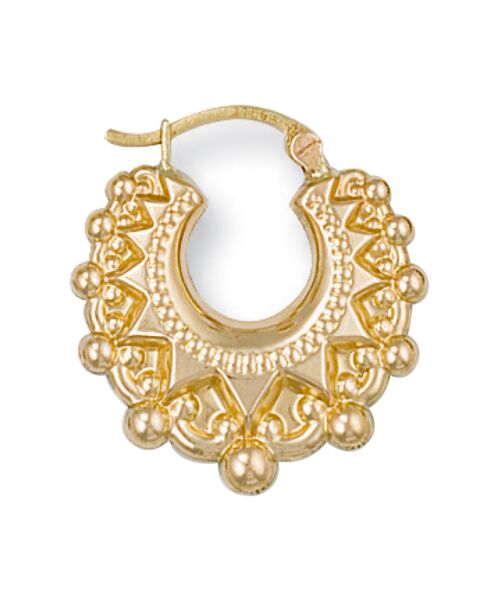 Yellow Gold Fancy Creoles ER0287