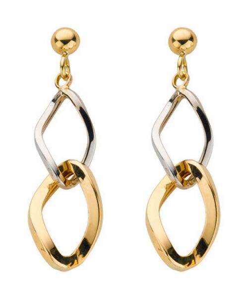 Y & White Gold Fancy Drops ER1242