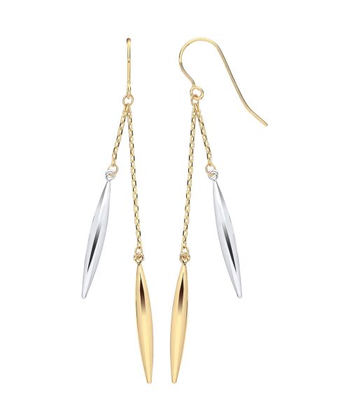 Y & WG Icicle Shaped Hollow Drop Earrings ER1654