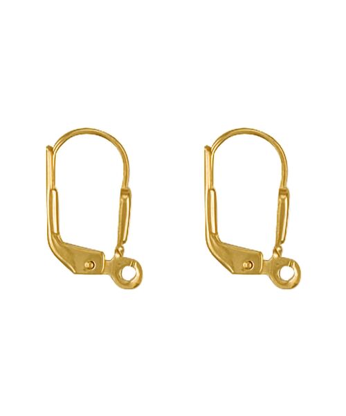 Yellow Gold Earring Wires (Pack of 2 pairs) FD0036
