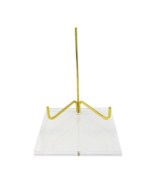 Acrylic Base Crystal Display Transparent Stand Easel Rack for Minerals Crystal Holder Support