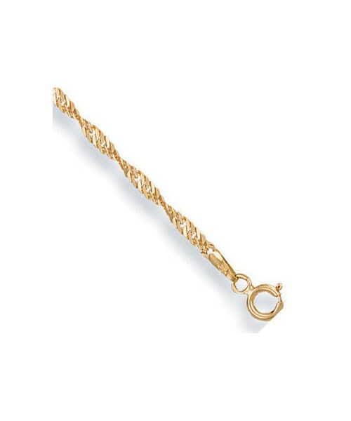 Yellow Gold Sinagpore Anklet
