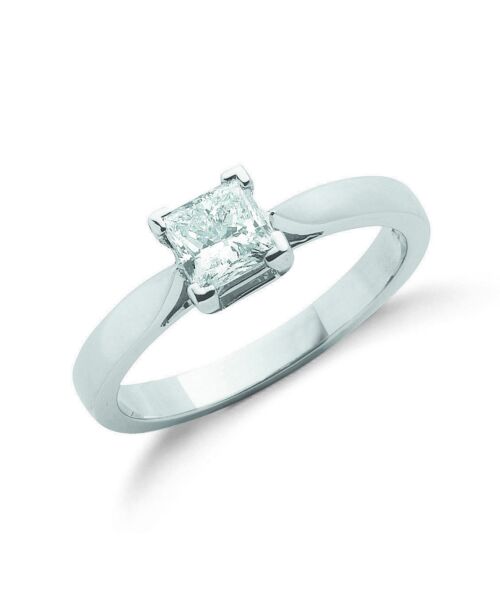18ct White Gold 0.70ct Princess Cut Diamond Engagement Ring