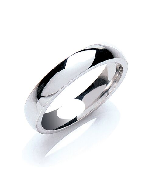 4mm Court Shape Wedding Band
