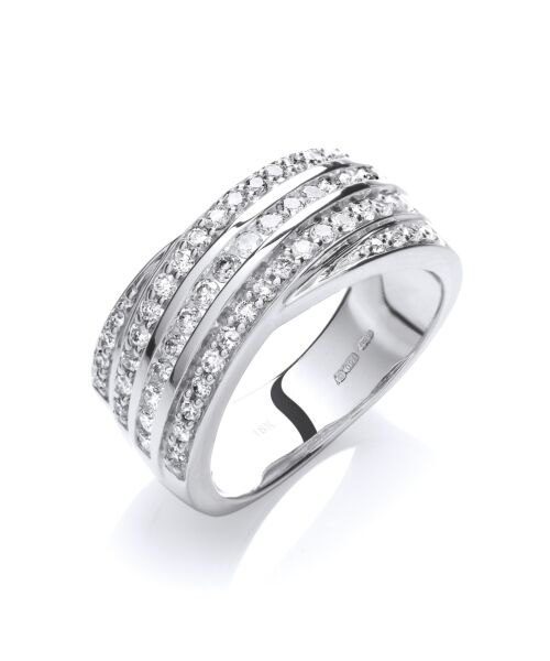 18ct White Gold 0.75ctw Diamond Ring