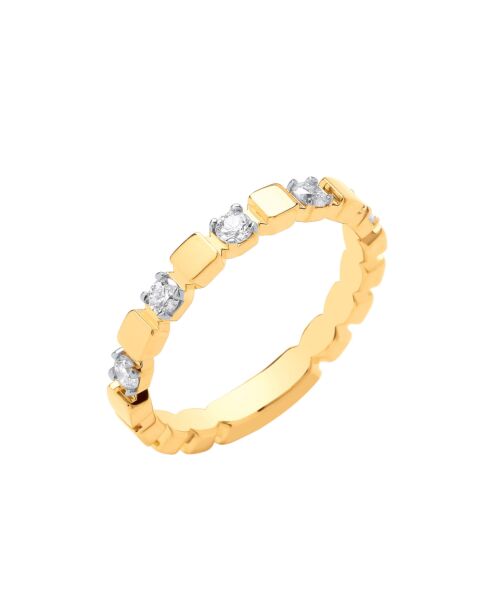 9ct Yellow Gold 0.25ctw Diamond Ring