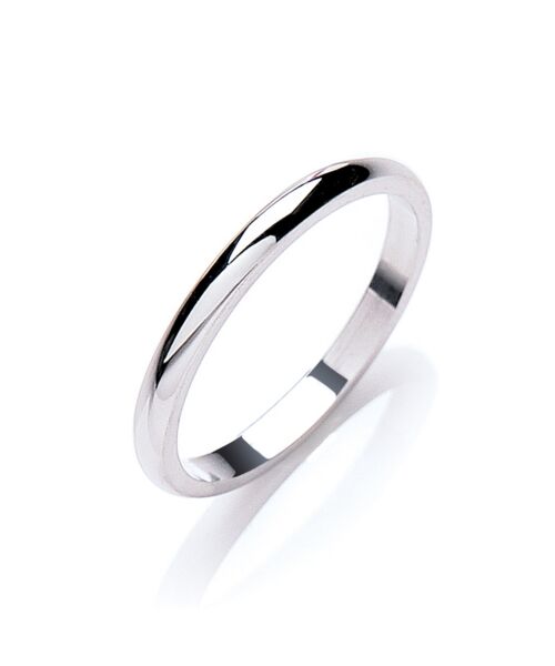 2.5mm D-Shape Wedding band