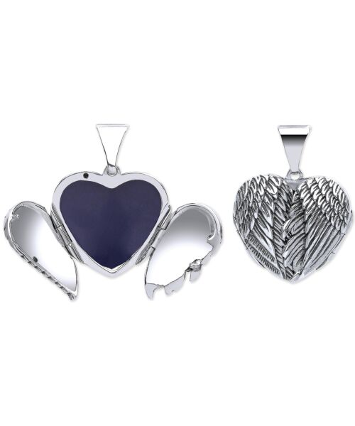 Silver Angel Wings Locket SLK0048