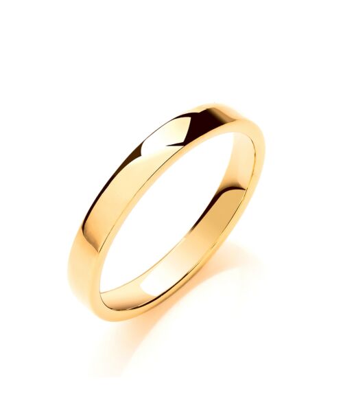 3mm Soft Court Shape Wedding Band